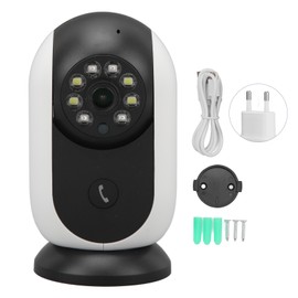 360 Degree WiFi Camera Panoramic Wireless Remote Monitoring IP CCTV Cam 1 Click Call Full Color Night Viewing 100‑240V EU Plug