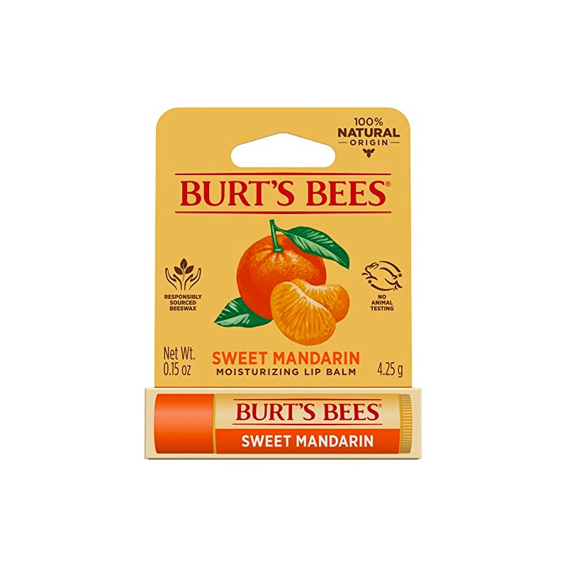 Burts Bees Sweet Mandarin Bálsamo labial hidratante unisex 0.15 oz