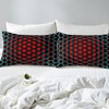Green Red Neon Hexagon Bedding Sets Honeycomb Geometric Comforter Set