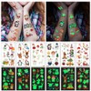 Awinway Luminous Christmas Tattoos Children - 120 Pieces Christmas Temporary