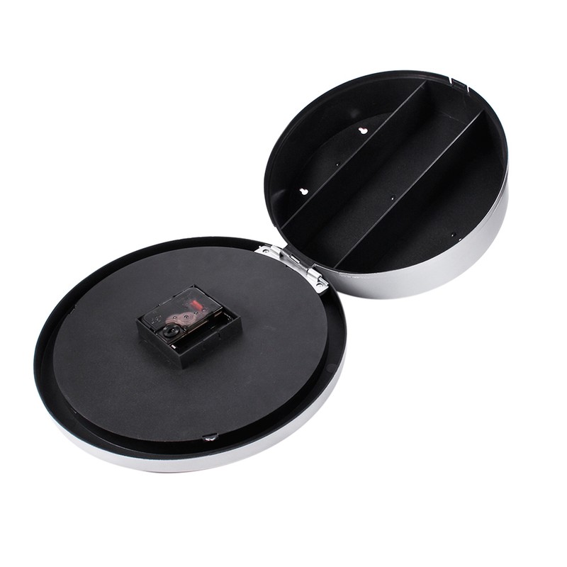 Hidden Secret Wall Clock Safe Container Box for Money Stash