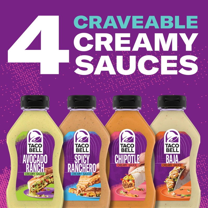 Taco Bell Creamy Chipotle Sauce, 12 fl oz Bottle, Pack