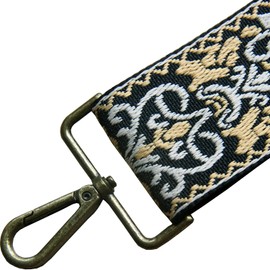 Xundefeng 2 Inch Wide Women's Boho Replacement Handbag Straps for Crossbody Purse Bags Lady Girls Canvas Bag Strap