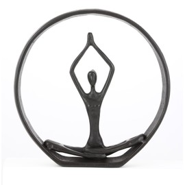 Hanyibao Gift for Yoga, Yoga Figurines and Statues, Meditation Yoga Pose Statue,Yoga Sculpture, Yoga Decorations for Home, Bedroom Office,Gift for Yoga Lover