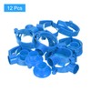 sourcing map 12Pcs PVC Pipe Clamps with Base, Fit for