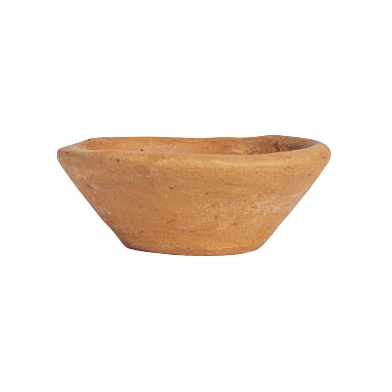 Creative Co-Op Terracotta Bowl in Jute Bag, Set of 12
