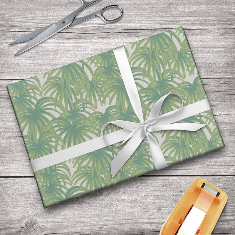 GRAPHICS & MORE Palm Tree Leaves Gift Wrap Wrapping Paper