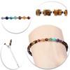 Nupuyai 4 mm 7 Chakra Beads Bracelet Anklet Colourful Healing