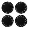 4 Pieces Guitar Knob, Plastic Guitar Quick Dial Knobs, 24