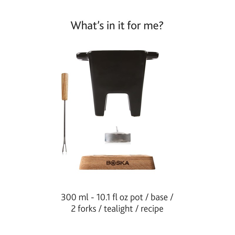 Boska Tealight Tapas Fondue Set - Best for Cheese or