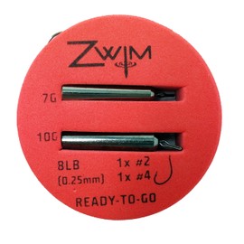 ZWIM ZWIM Dropshot Lures & Ready Rigs Set, 6 Soft Lures, 2 Pre-tied Micro Barbed Rigs, 7g & 10g Weights [20-0710]