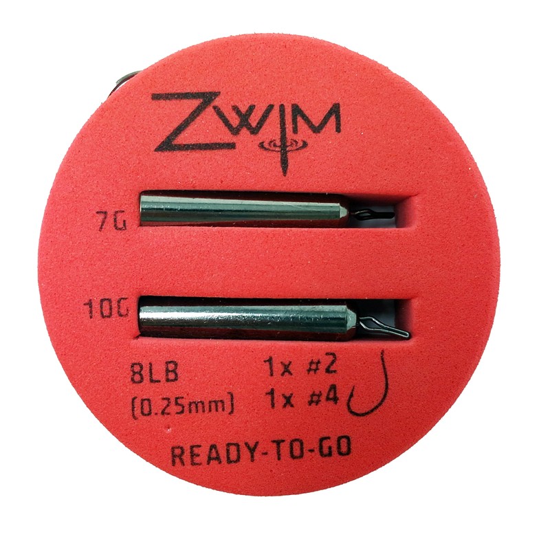 ZWIM ZWIM Dropshot Lures & Ready Rigs Set, 6 Soft