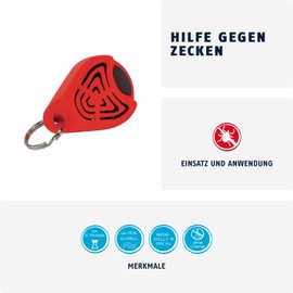 ABUS Tick Guard JC8320 Jan Universal Key Ring No Chemicals Silent Odour Neutral