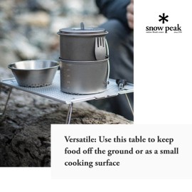 Snow Peak Ozen Solo Table, Aluminium, Silver, 297 x 210 x 85mm