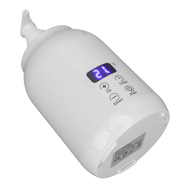 Massage Oil Heater LED Display Touch Control Temperature Adjust Essential