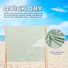 Green Turkish Beach Towel Oversize 100cm x 180cm with Carry