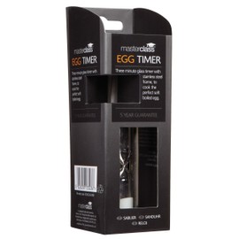 MasterClass 3-Minute Hourglass Egg Timer, 4 x 10 cm (3" x 1.5")