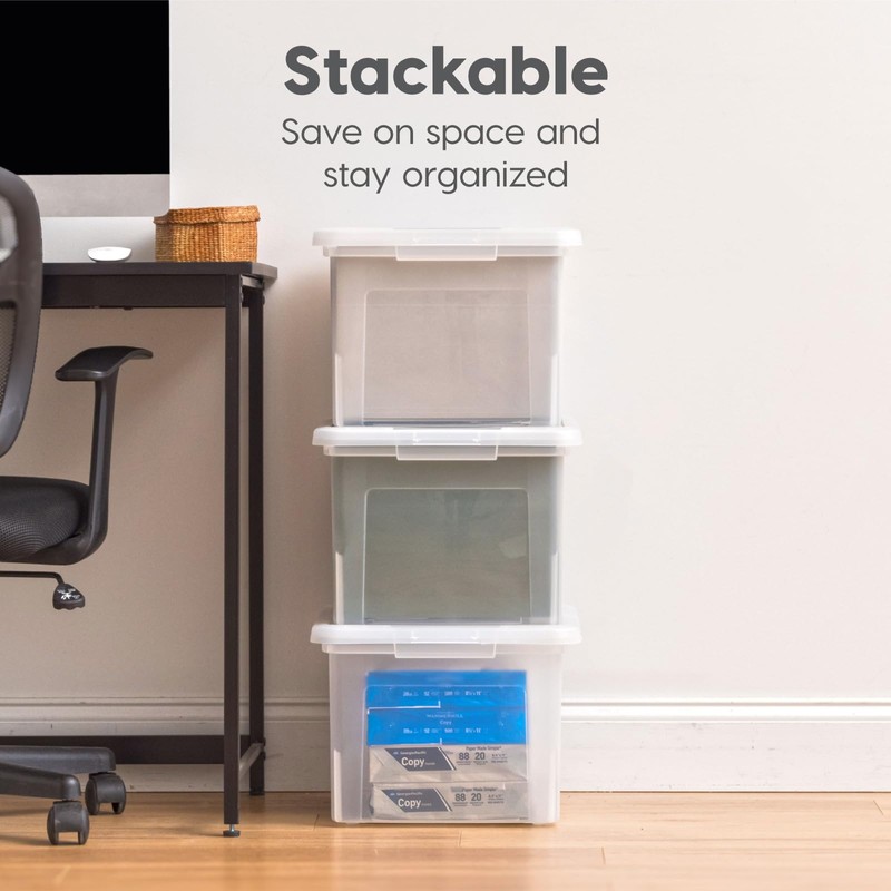 IRIS IRIS USA File Box Plastic File Organizer for Letter/Legal