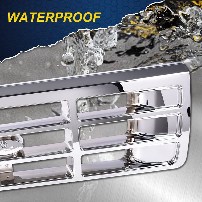 G-PLUS Front Grille Compatible with 1992-1996 Bronco/1992-1997 Ford F150 F250