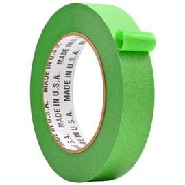 WOD PMT22G Multi-Surface Green Painter’s Tape –1" x 60 yds. Thick & Wide Masking Tape for Floors, Ceilings, Edge Finishing, Labeling, and Remodeling with Clean Removal