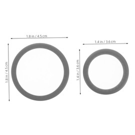 Gatuida 4pcs Stethoscope Diaphragm Membrane Replacement for Adult Pediatric Use Suspended Design for Auscultation Compatible with Multiple Brands Easy to Replace Medical Accessories