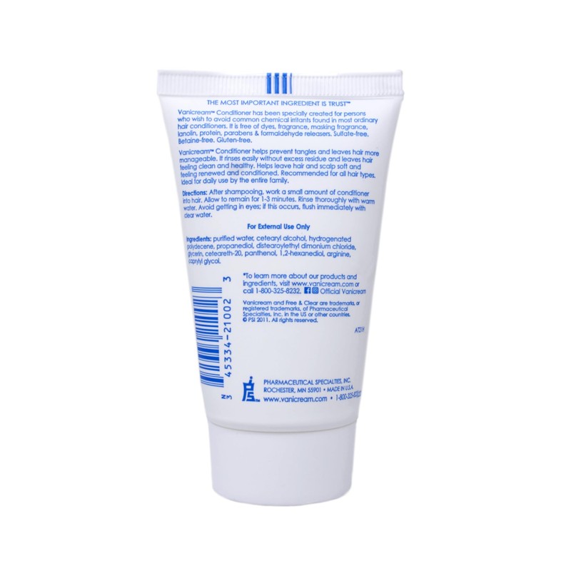 Vanicream Shampoo and Conditioner, 2 Ounce Travel Size Combo Set