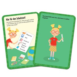 moses. 30248 50 Puzzles for Starting School, Children's Activity, Card Game, Yellow