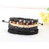 MILACOLATO 26Pcs Woven Braided Leather Bracelet for Men Women Hemp