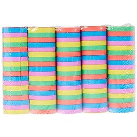 Boland 76050 Streamers, 5 Colours, Length 400 cm, Flame Retardant, Multicoloured, Carnival, Birthday, Decoration, Disco, Children's Birthday, Nursery, Garden Party, Theme Party, Pack of 5