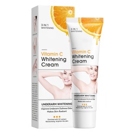 HOUSN Vitamin C Underarm Whitening Cream, Aufhellungscreme für Ellbogen, Knie, Aufhellung und Pflege, Gegen Dunkle Haut, für Alle Hauttypen, Leicht und Pflegend