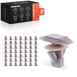 A-Premium 50 PCS Hood Weatherstrip Retainer Clips Compatible with Mitsubishi Outlander, Mirage, Lancer, Eclipse, Galant, Endeavor & Dodge Avenger & Chrysler Sebring & Eagle Summit & Plymouth Colt