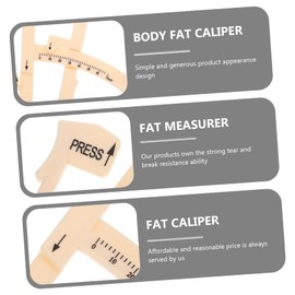 Healvian 4pcs Skinfold Caliper for Accurate Measurement Portable Handheld Measure Device for Men Women and Boys and Girls Compact Design for Easy Use and Carry