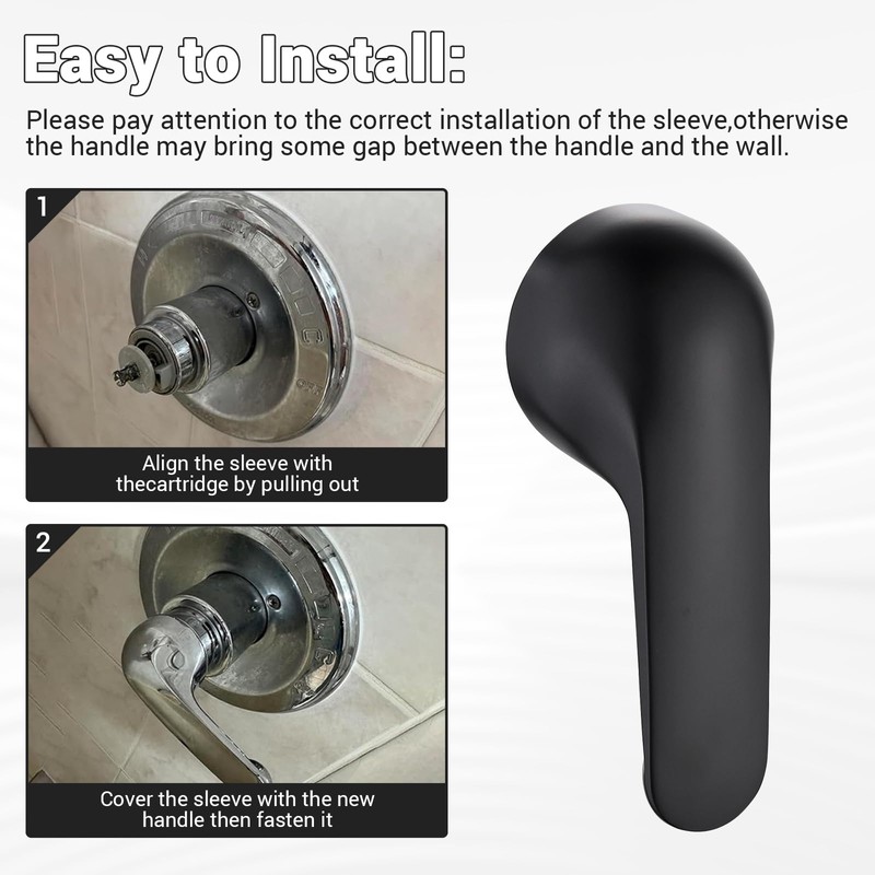 Shower Faucet Handle Replacement Compatible with Delta H79 Single Metal