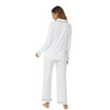 Aamikast Button Up Pajama Set for Women Soft Long Sleeve