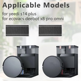 Frexusuent Accessories for Ecovacs Deebot X8 Pro Omni, X9 Pro Omni Vacuum Cleaner, X9 Pro Omni Filter, for Yeedi S14 Plus Replacement 8 Pcs Filters