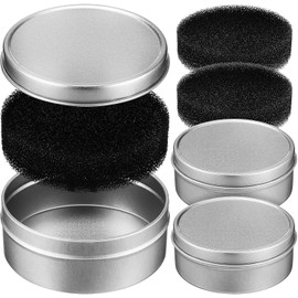 Juego de Esponjas Limpiadoras de Brochas de Maquillaje 3 Piezas, Esponjas de Poliuretano para Limpieza en Seco, con Núcleos de Repuesto, Portátil y Práctico para Cuidado Facial