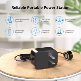 SZSWWPOR UL Listed Charger Replacement for Shark VM252 VM252C QM250 VACMOP Pro Cordless Hard Floor Vacuum Mop Shark VM252 VACMOP Magnetic Charger Black