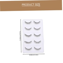 Beavorty 5pairs Natural False Eyelashes Reusable Makeup Tools for Stunning Eye Looks Comfortable Wear for Parties Weddings and Daily Use Effect Your Beauty