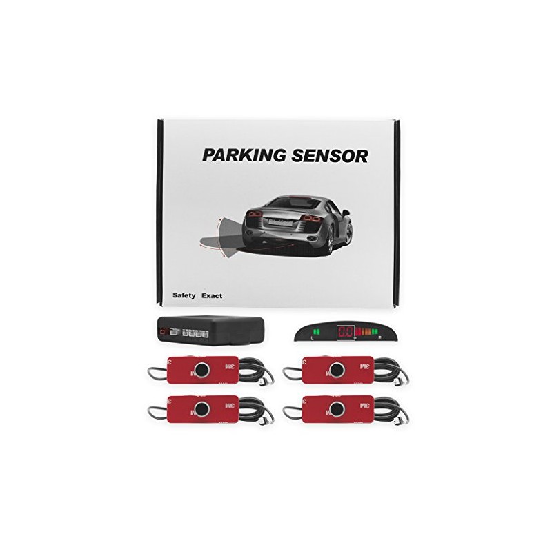Sensores De Reversa 4 Puntos Display Universal Para Auto MID