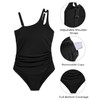 Aqua Eve Plus Size One Piece Swimsuit One Shoulder Bathing