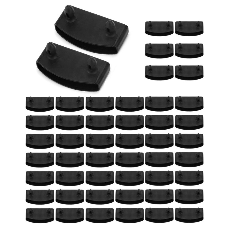 QWORK Plastic Bed Slat Caps, 50Pcs Side and Center Bed