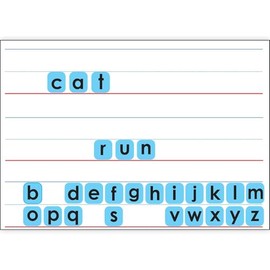 Smart Poly Touch-Stik Phonics Tiles & Mat, Fun with Letters Set, 104 Tiles