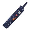 Drumstick Bag Case Compact Zippered Handle Shoulder Strap (Navy)
