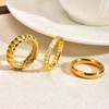 KSF 14K Gold Plated Stackable Cubic Zirconia Rings for Women