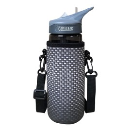 Koverz 24-30oz 750ml Water Bottle Carrier with Shoulder Strap, Water Bottle Insulator - Carbon Fiber