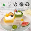 Legredic 30 Pack 3.5 oz Square Dessert Cups with Spoons,