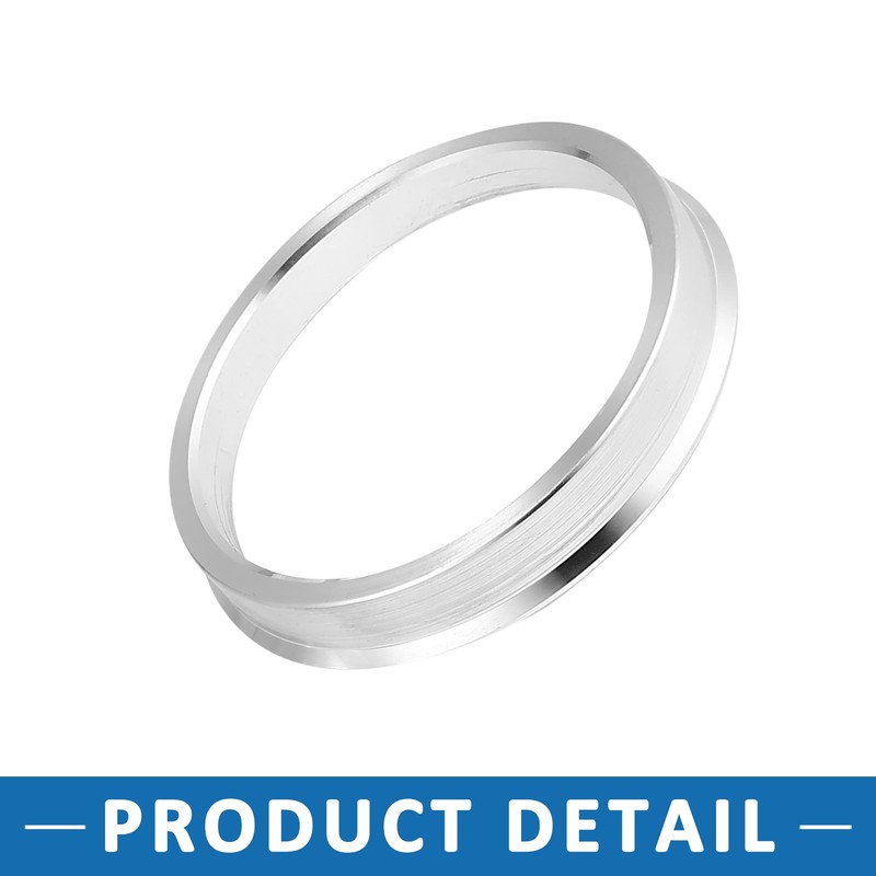 A ABSOPRO 60.1 to 56.1mm Wheel Hub Centric Rings Silver