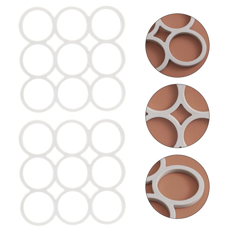 2 Pcs Trivet Heat Resistant Mat Non Slip Durable Flexible