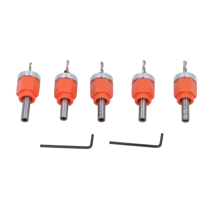 5 Pcs Countersink Drill Bit Set 2.8 3 3.2 3.5