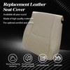 SecosAutoparts Tan Front Driver Side Bottom Perforated Microfiber Leather Seat